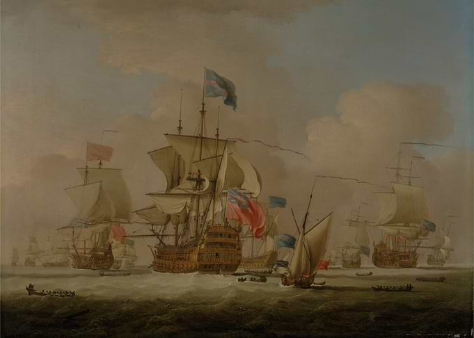 Naval Fleet Painting