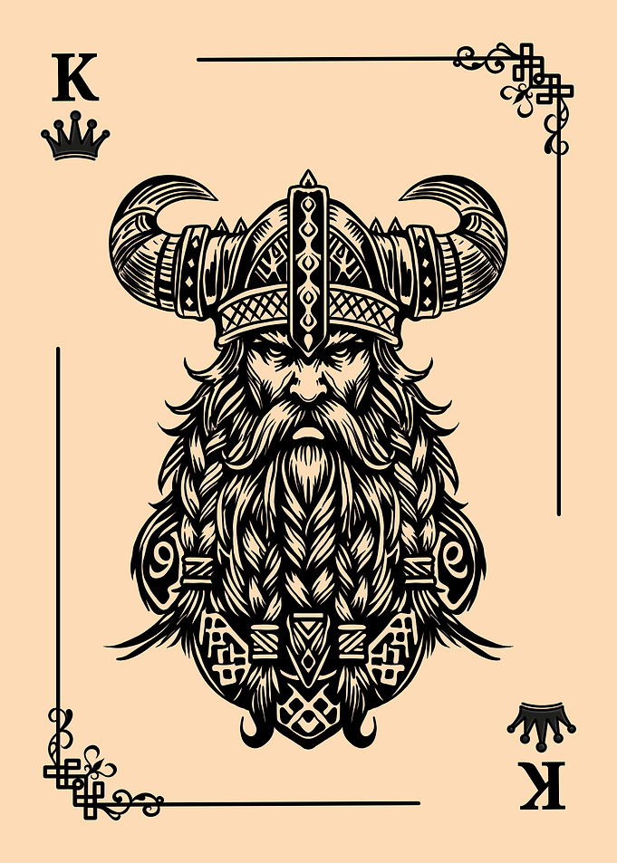 Viking King Card
