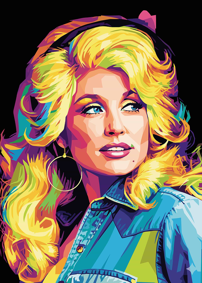 Dolly Parton Pop Art Portrait