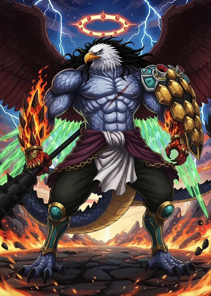 Eagle-headed Warrior Dragon