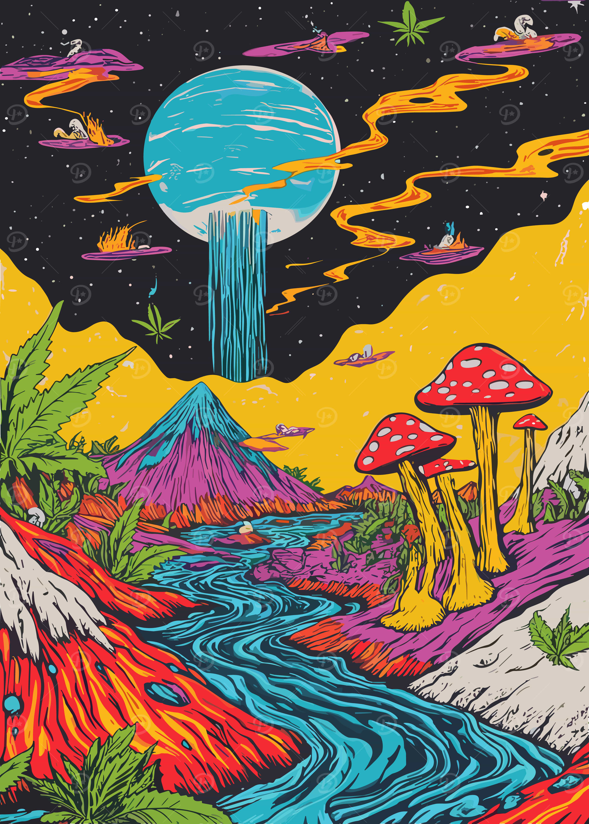 Psychedelic Posters Online - Shop Unique Metal Prints, Pictures