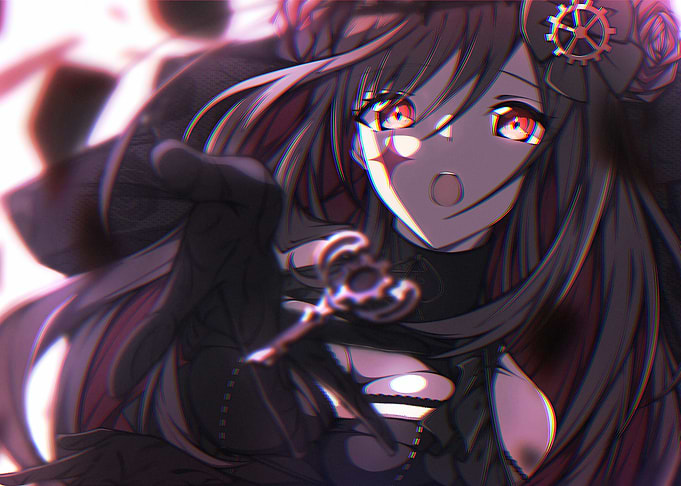 Anime Girl with Key