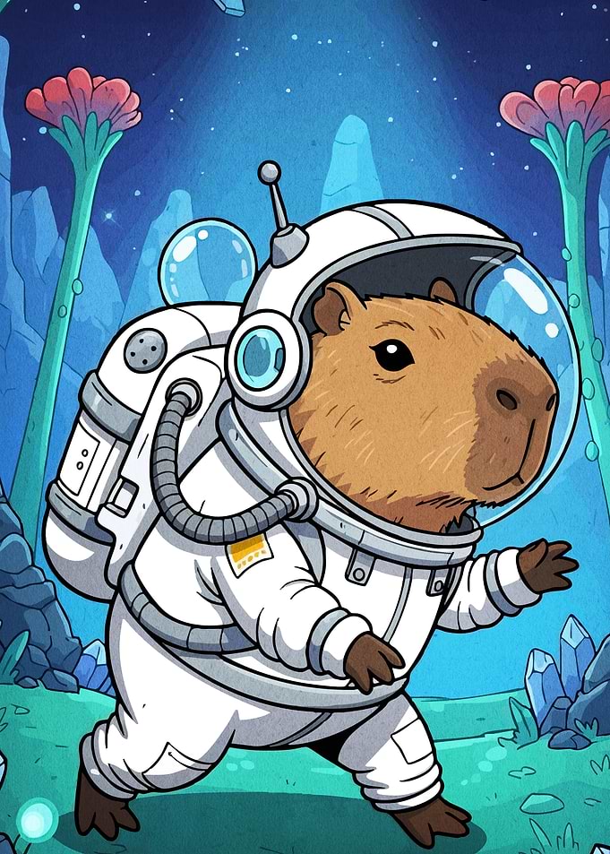 Capybara Astronaut
