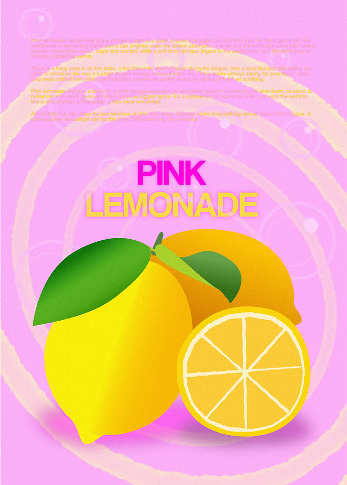 Pink Lemonade Illustration
