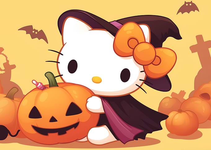 Hello Kitty Halloween Witch