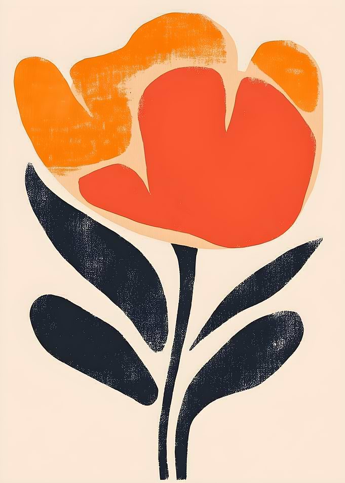 Abstract Floral Art Print