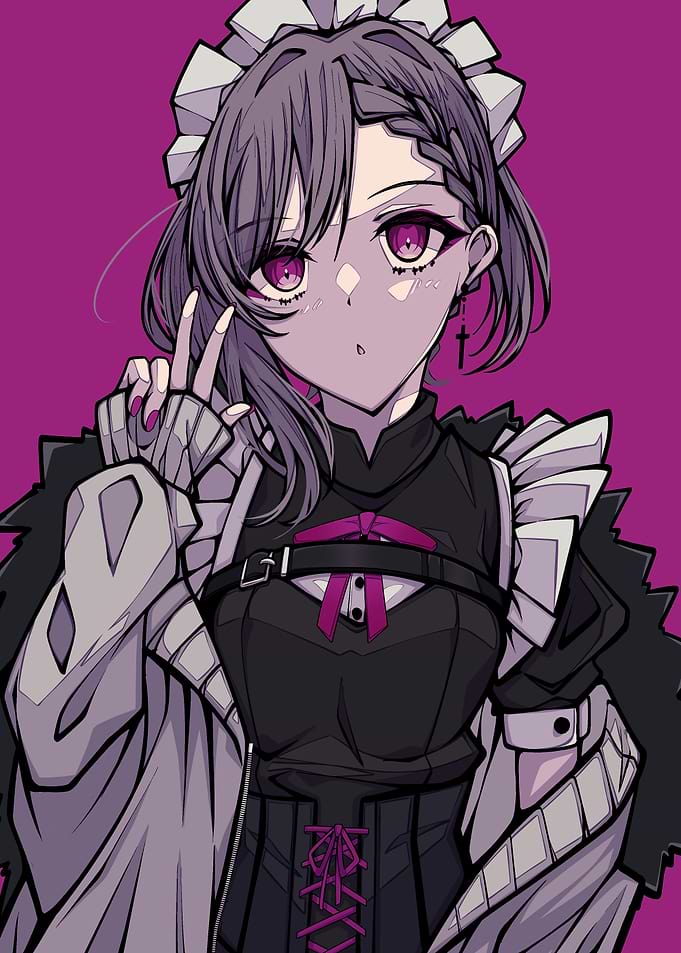 Anime Girl in Maid Outfit