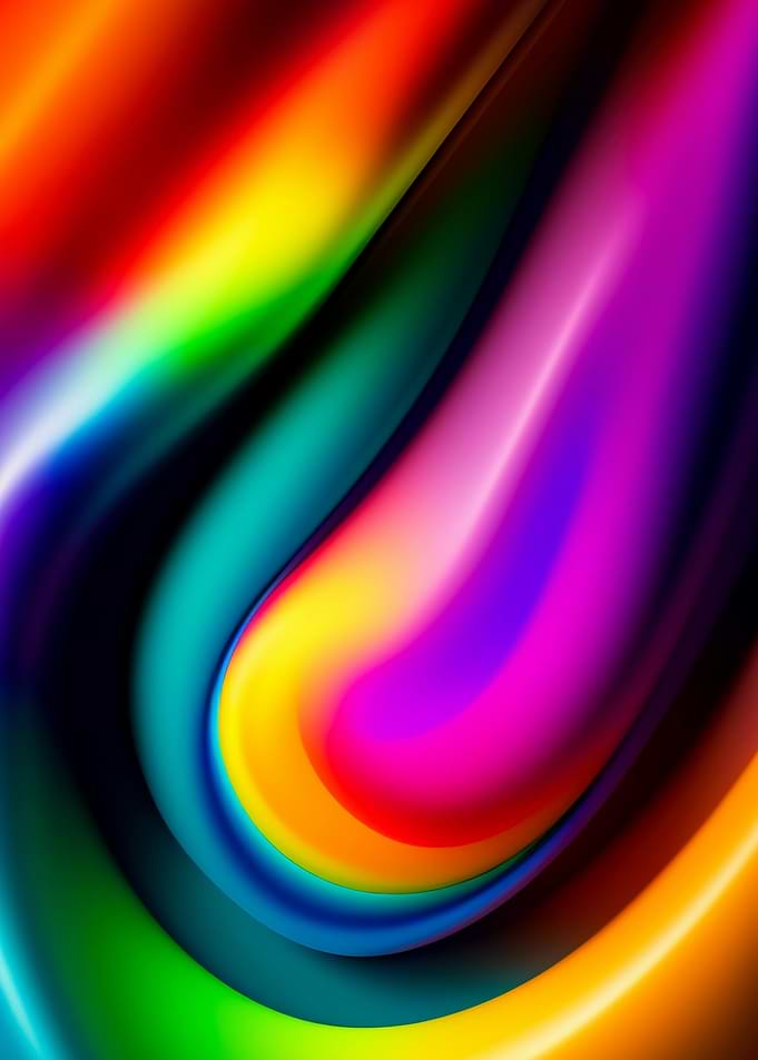Abstract Colorful Swirl