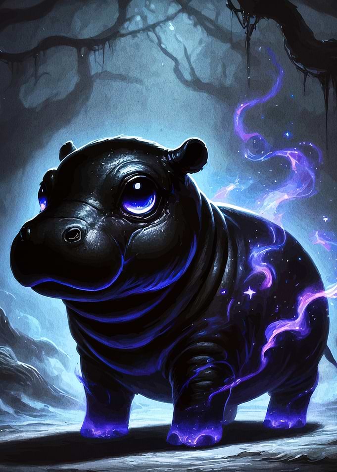 Cosmic Hippo Enchanted Forest