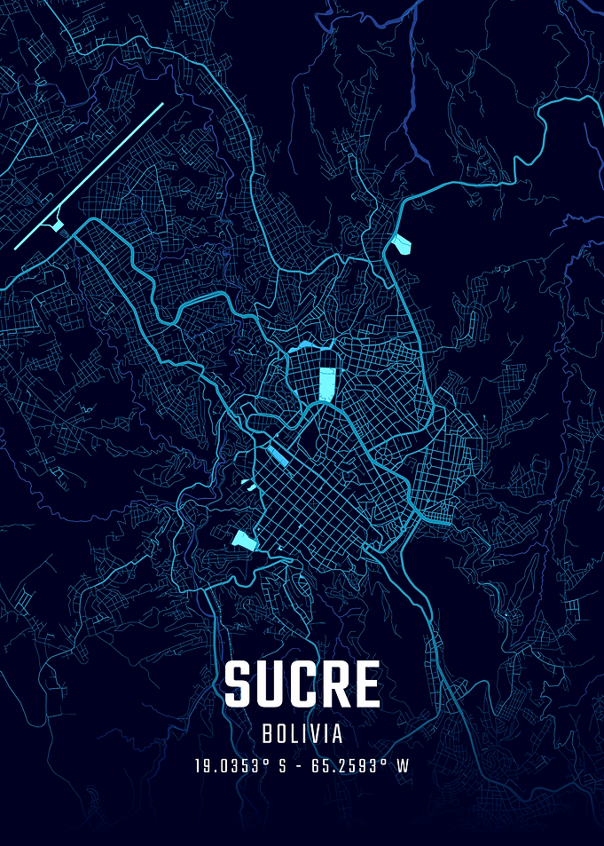 Sucre Midnight City Map