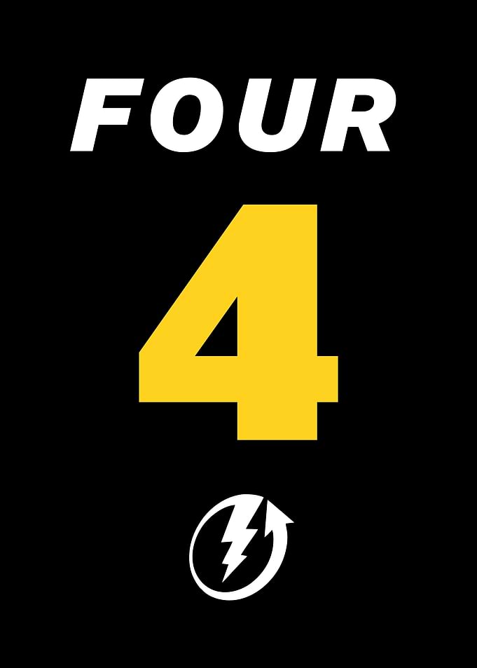 Four Number Graphic