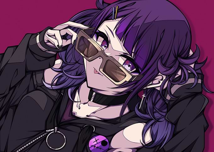 Anime Girl with Sunglasses