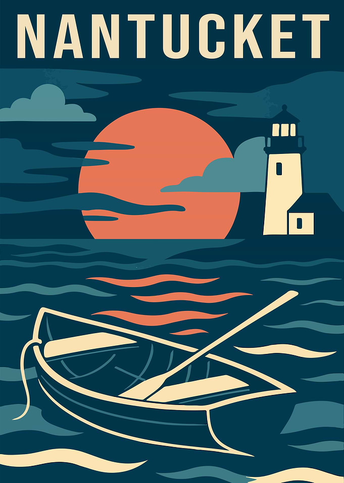 The Nantucket Travel Poster