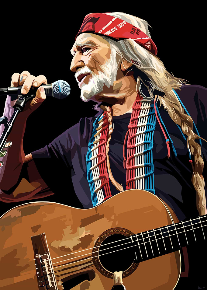 Willie Nelson Vector art