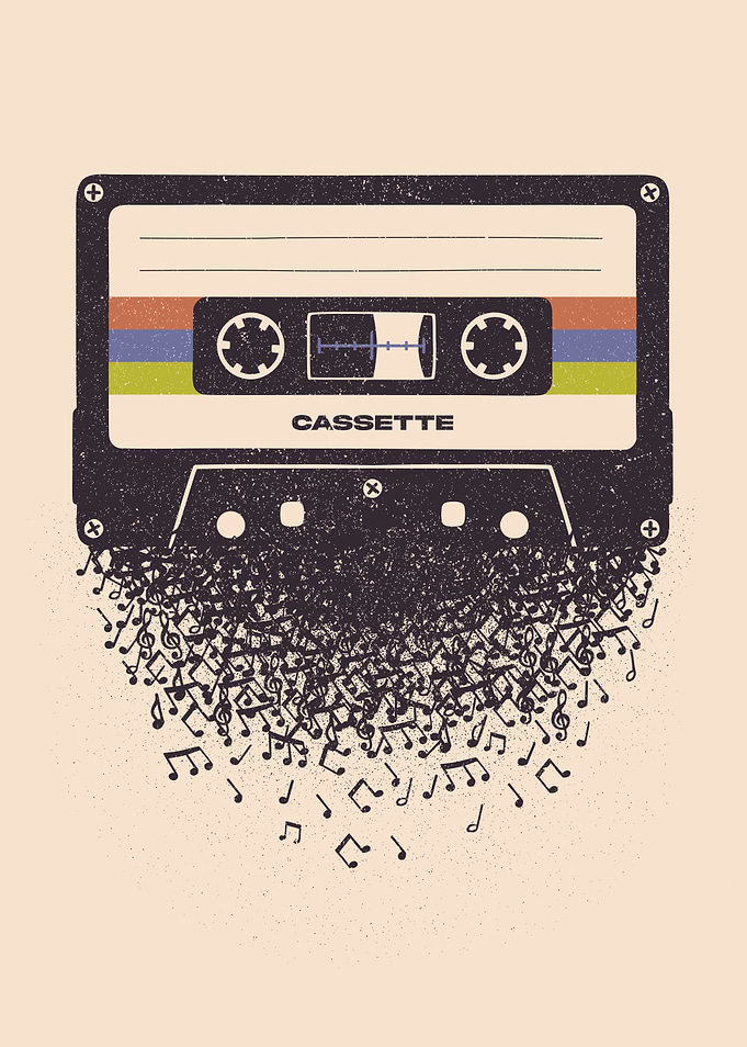 Cassette Swan Song Musical Notes