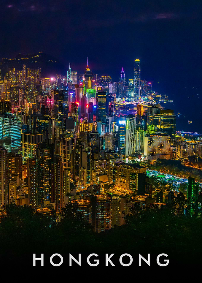 Hong Kong Cityscape at Night