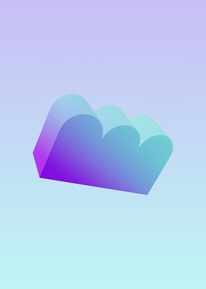 Gradient Cloud Illustration