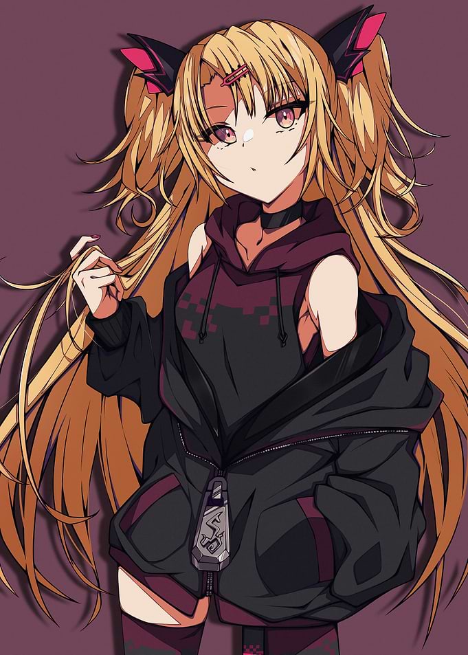 Anime Girl with Blonde Hair