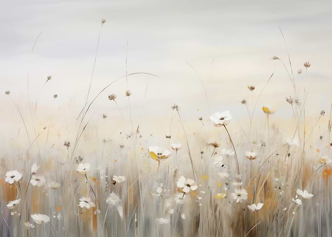Floral Field Painting