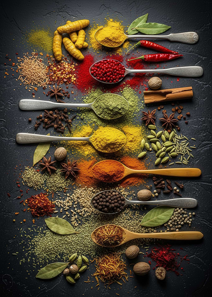 Spices and Herbs Still Life