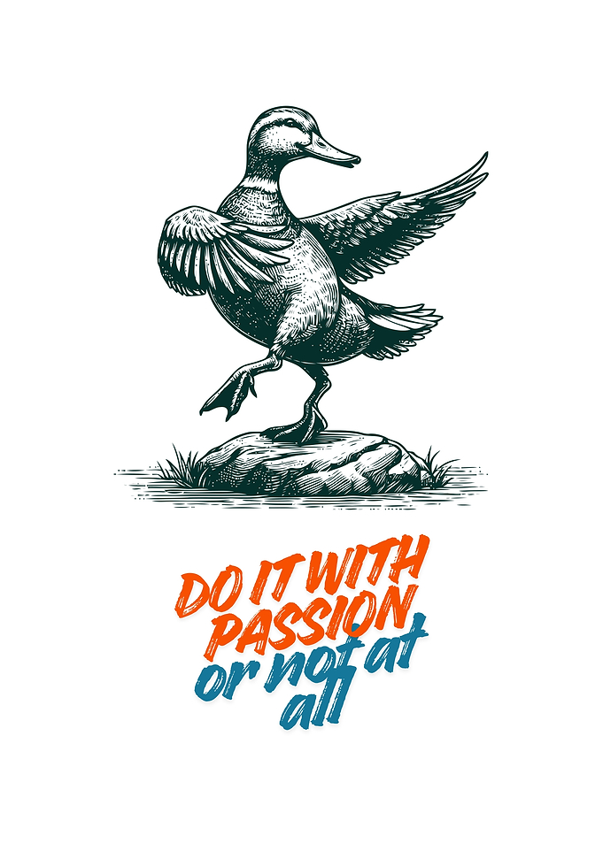 Duck with Passion Illustration