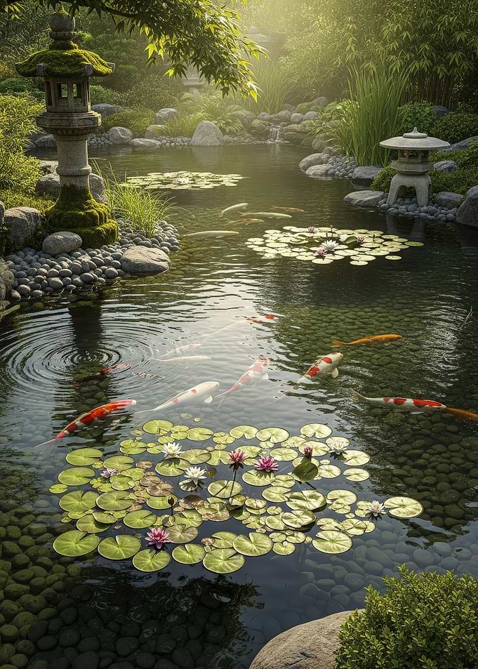 Koi Pond Serenity