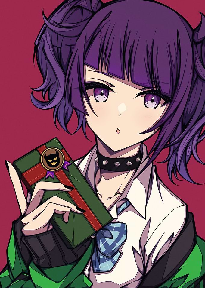 Anime Girl with Gift
