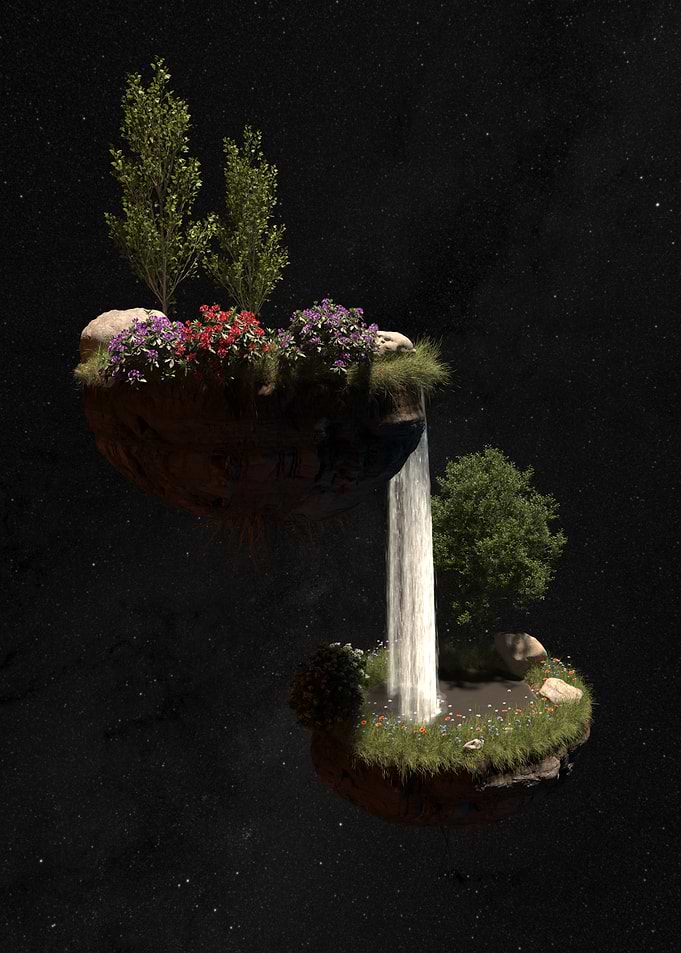 Waterfall in Space