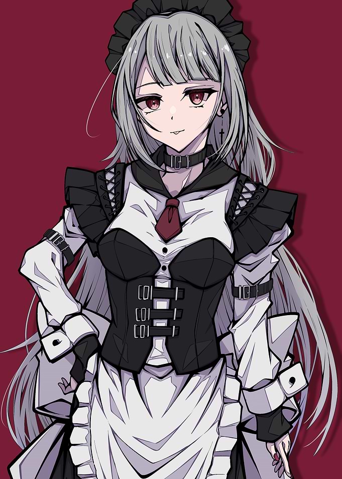Anime Girl in Maid Outfit