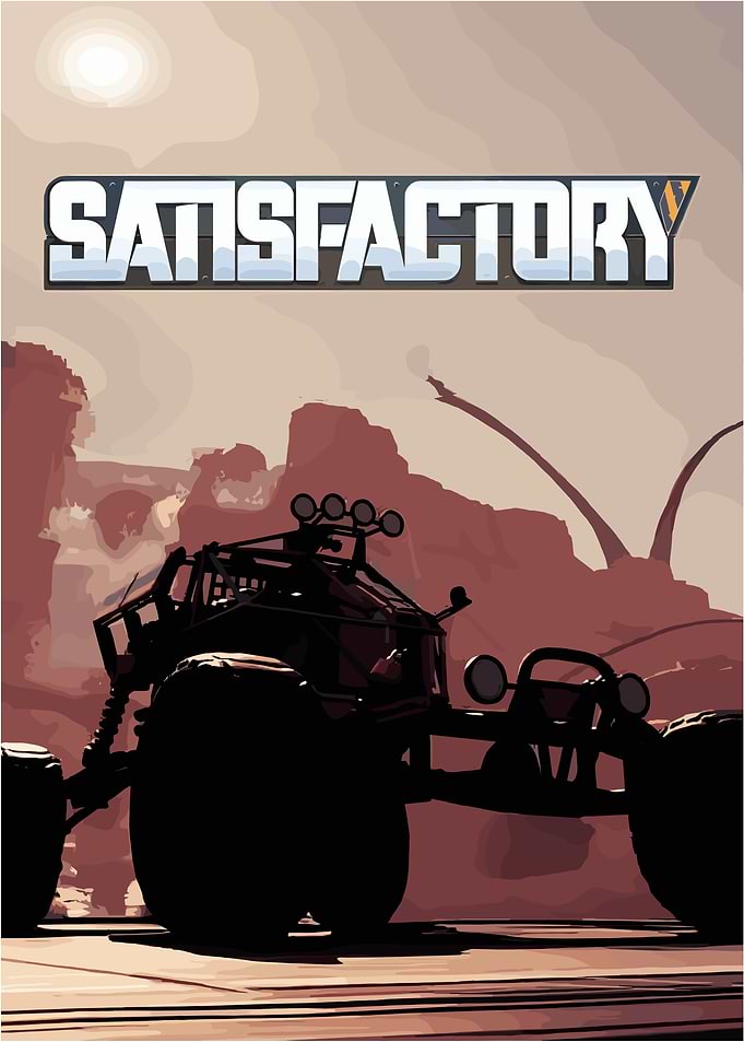 Satisfactory Game Vehicle Poster Art