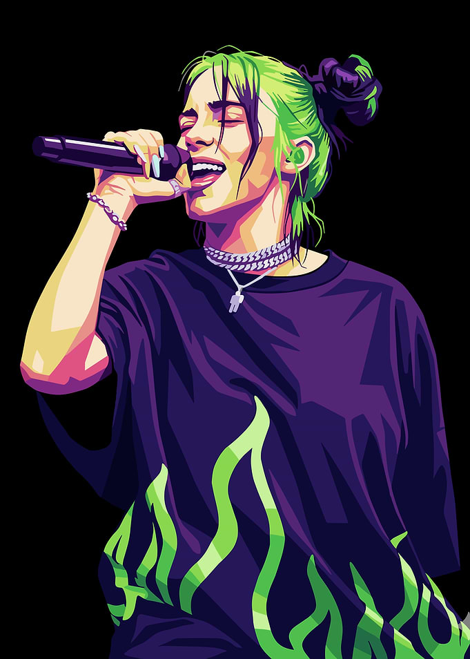 Billie Eilish Digital Portrait