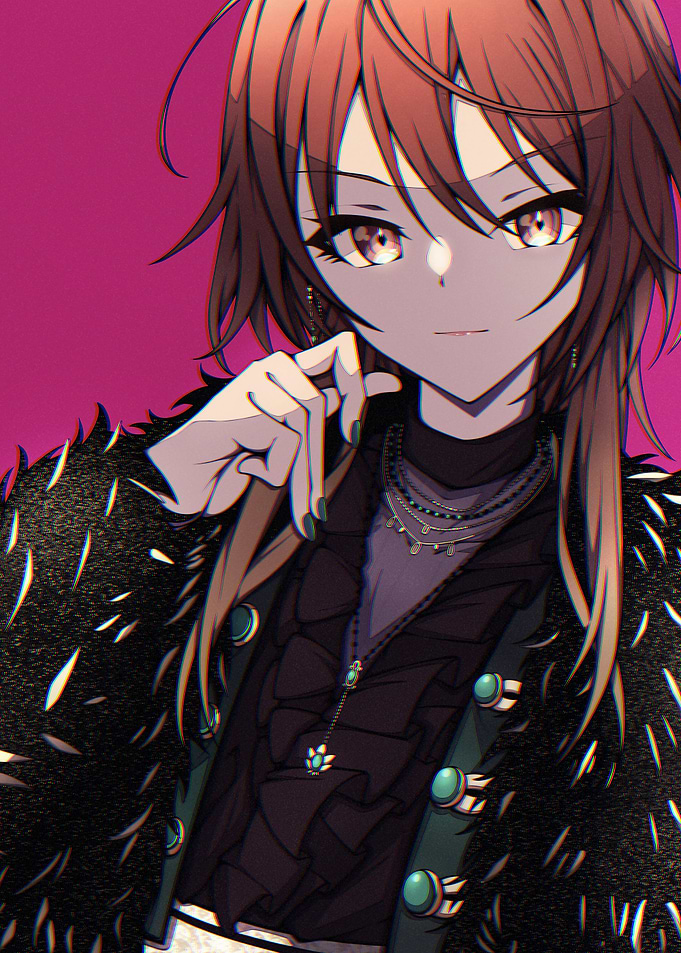 Anime Girl with Fur Coat