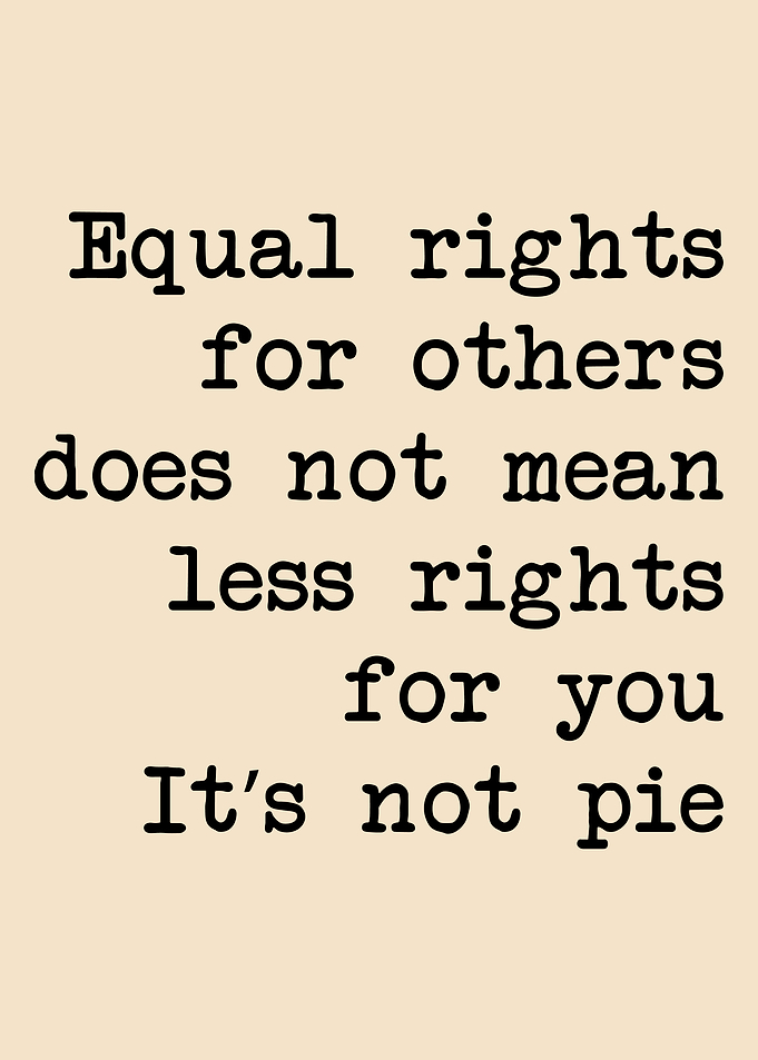 Equal Rights Text Art, RBG Sayings poster, Citizen Rights