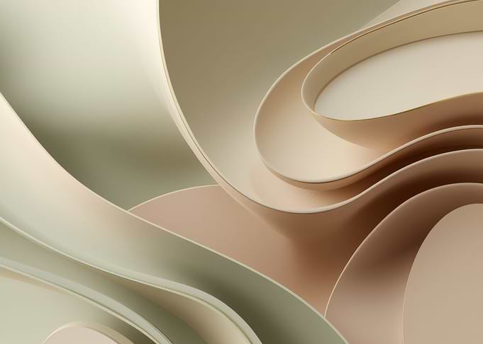 Abstract Cream and Beige Waves