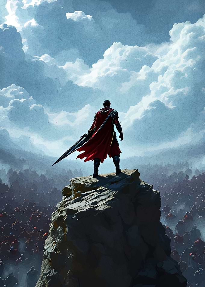 Warrior Cliff Overlooking Army