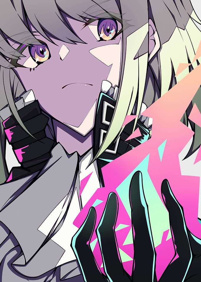 Anime Girl with Energy in Hands