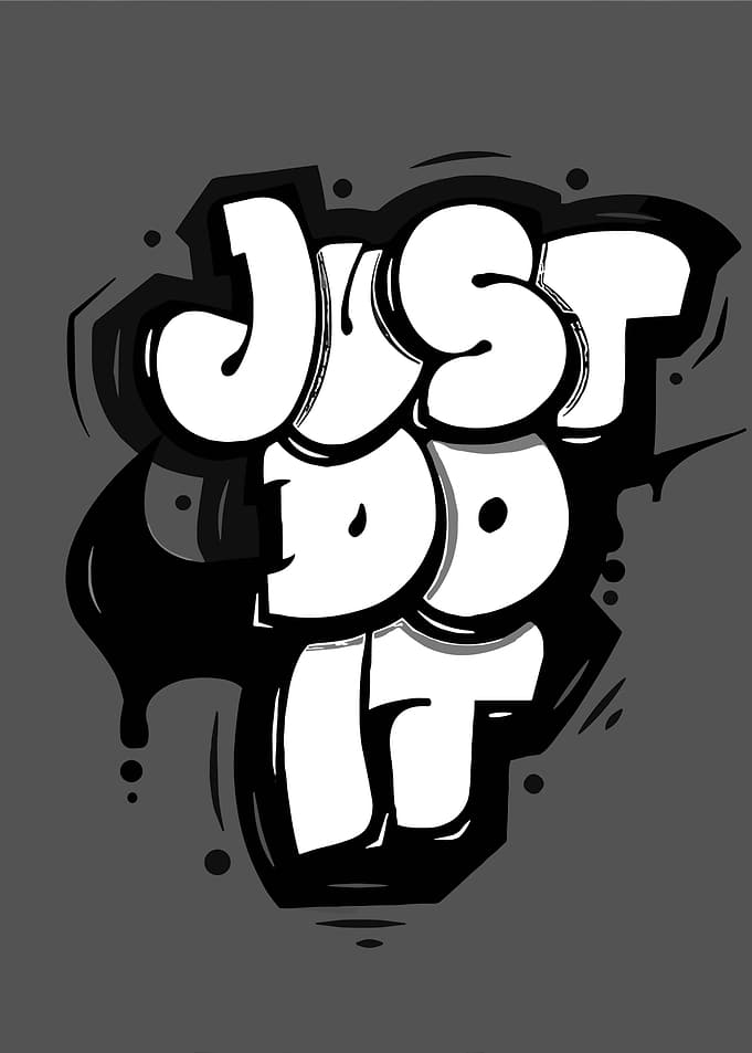 Just Do It Graffiti Art