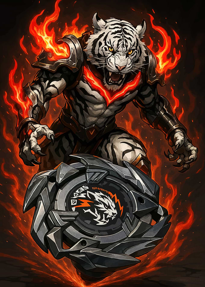 Armored Tiger Warrior Shield