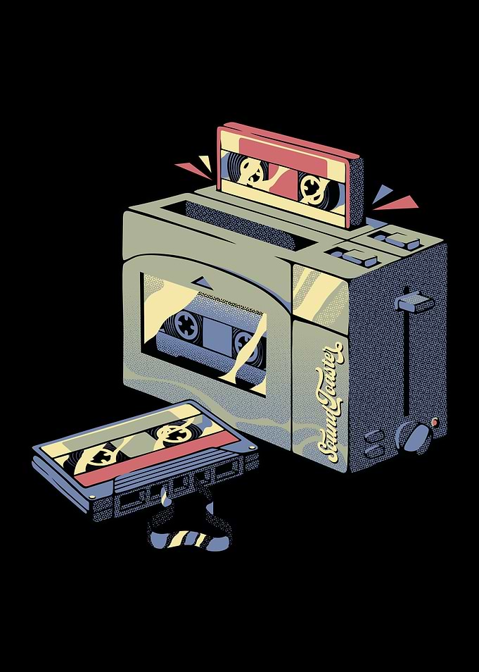 Toaster Tape Vintage Music