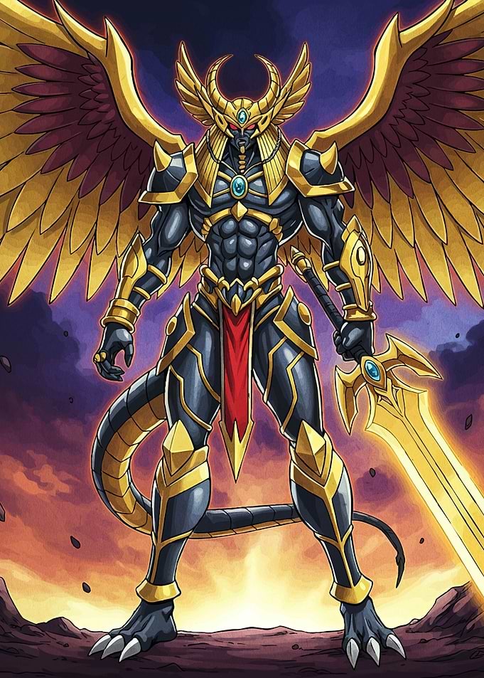 Winged Warrior Golden Sword