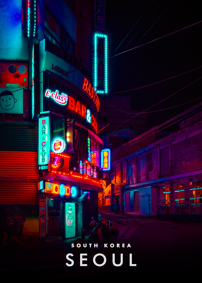 Seoul Nightlife: Neon Cityscape