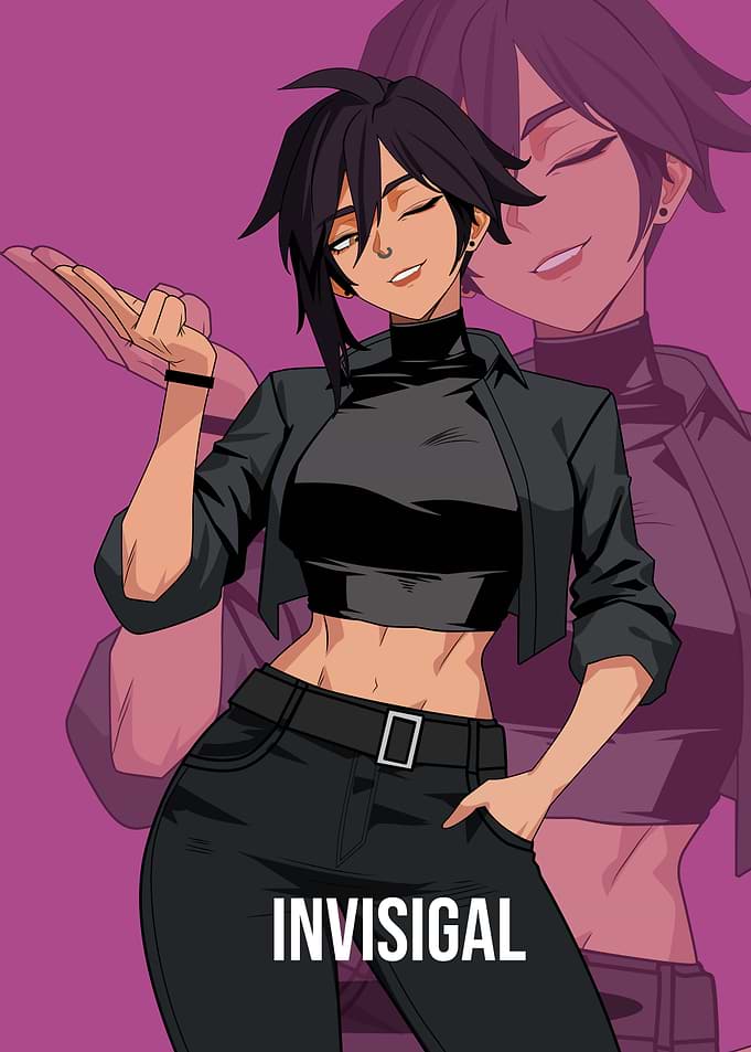Invisigal Character Art