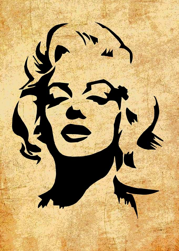 Marilyn Monroe Silhouette Art