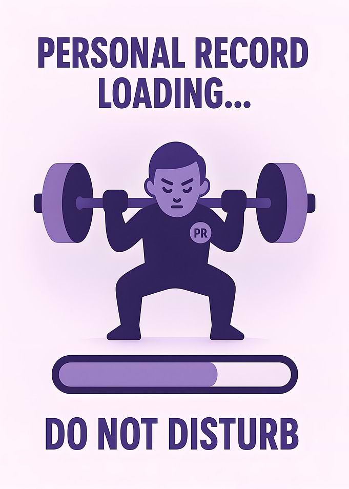 Personal Record Loading Gym Art