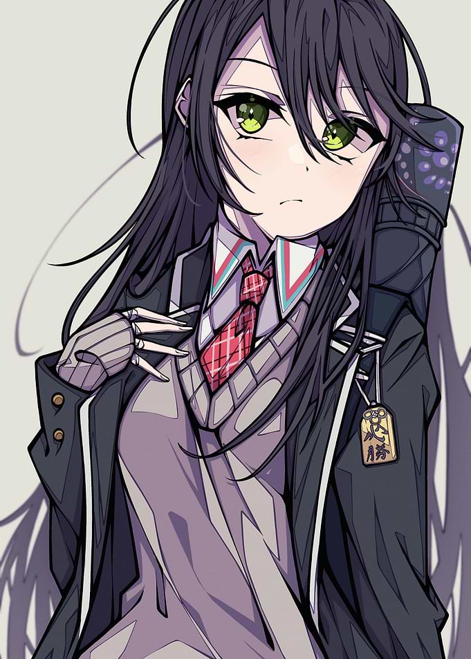 Anime Girl with Guitar Case