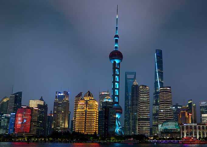 Shanghai Skyline at Night