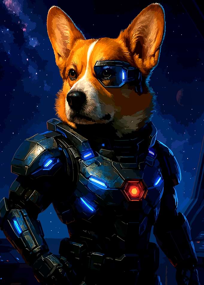 Corgi in Space Armor