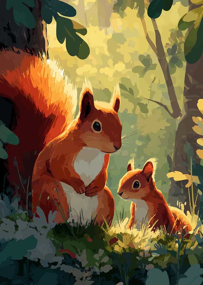 Squirrels Family