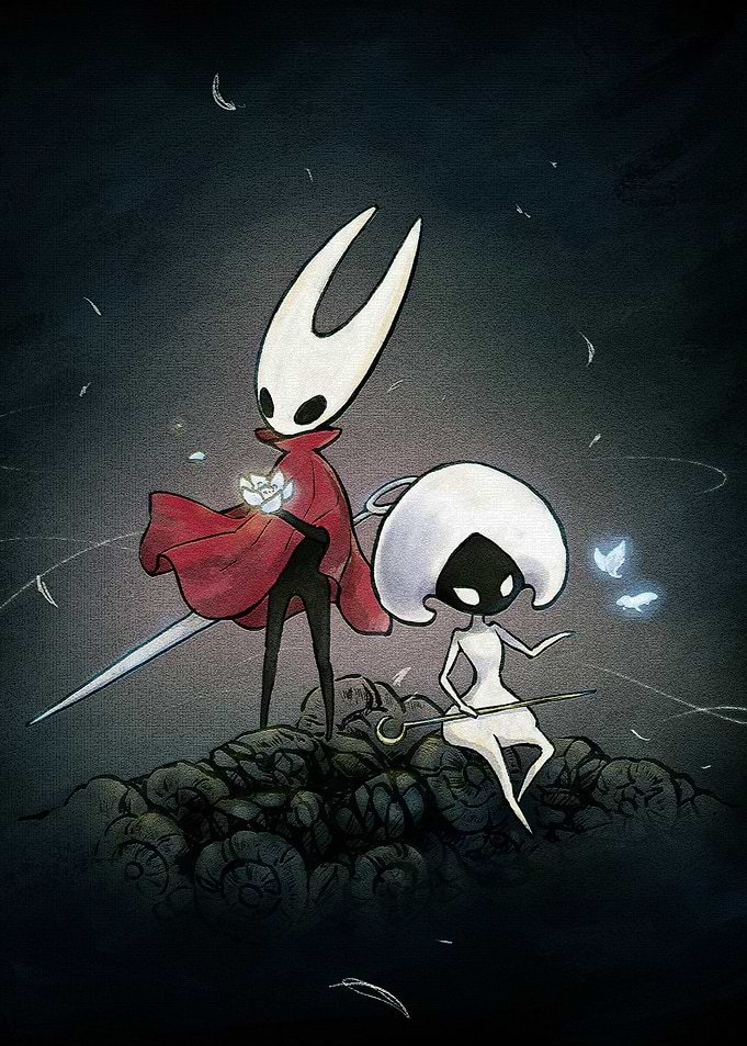 Hollow Knight characters illustration