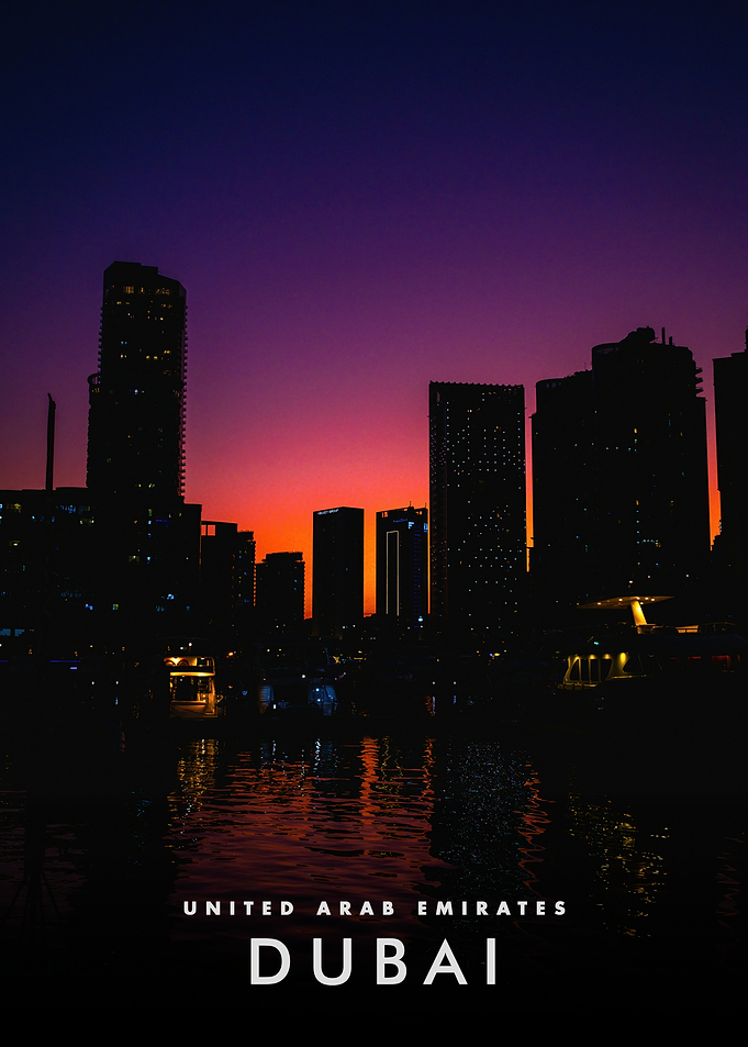 Dubai Skyline at Sunset